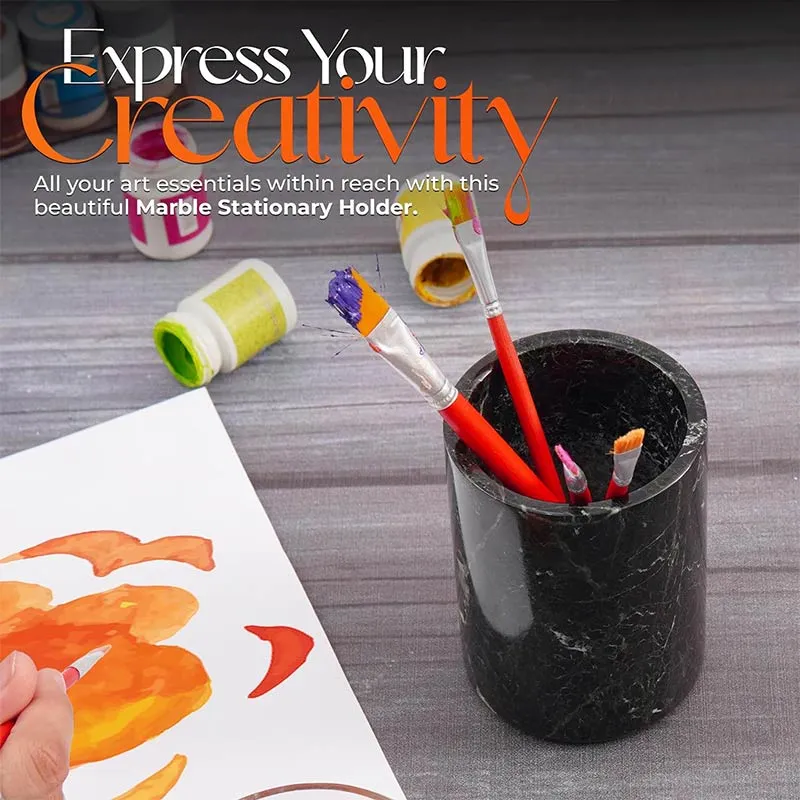 Radicaln Marble Stationery Holder - Desk Organizer Set