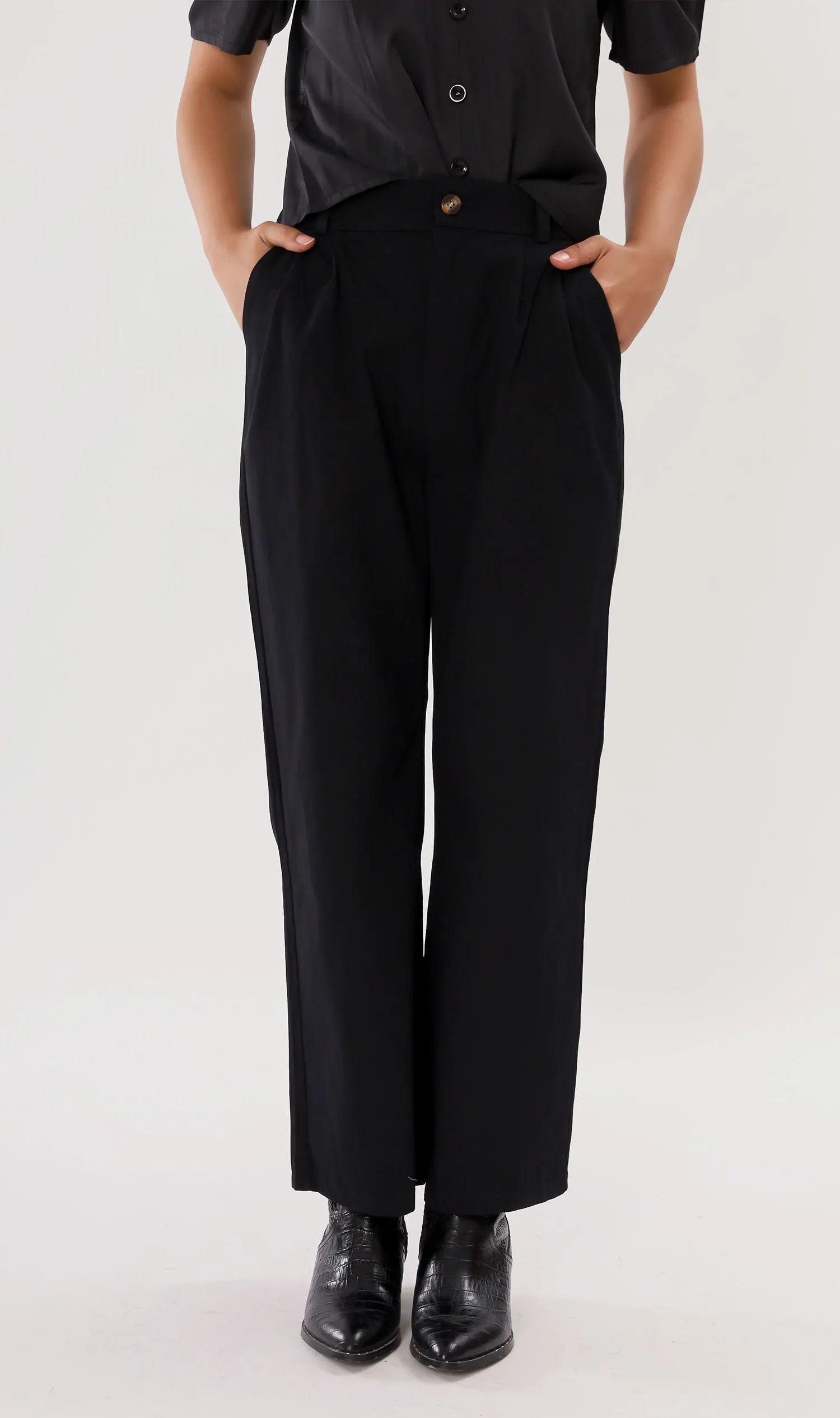 RAI Wide-Leg Pants (Black)
