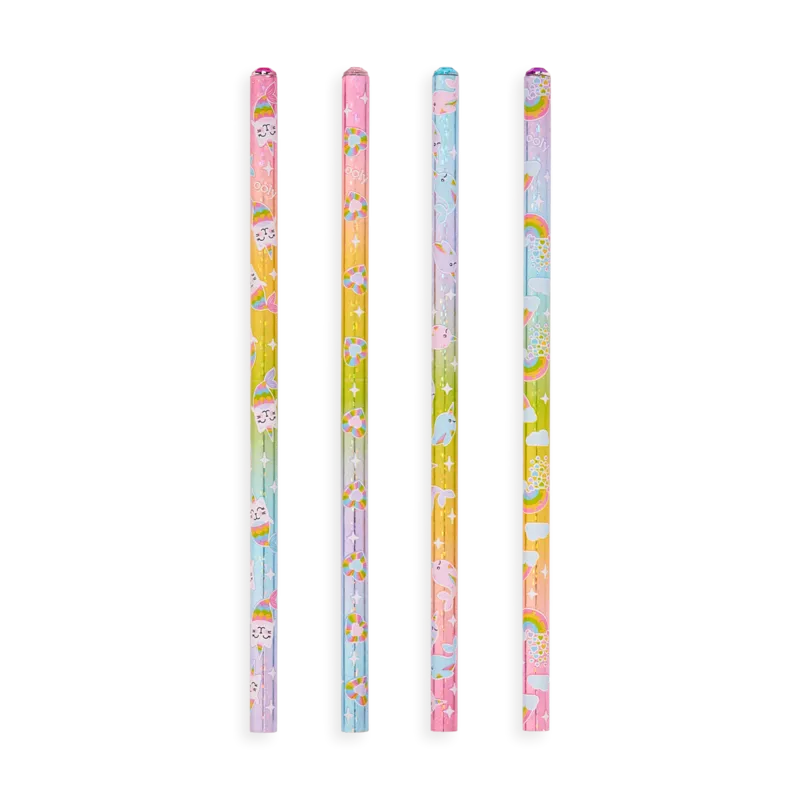 Rainbow Glitter Gem Writers Graphite Pencils