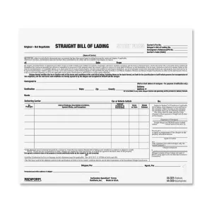 Rediform Snap-A-Way Bill of Lading Forms