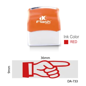 Right Side Here Stamp (Index Finger)
