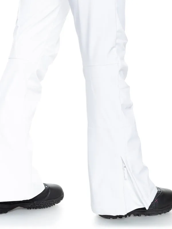 Roxy Rising High Womens Pants Bright White