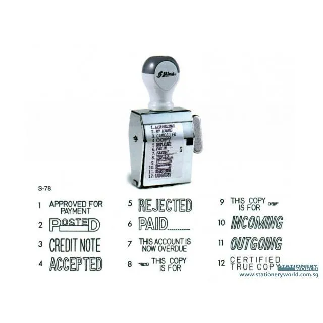 Shiny Office Stamp Dial a Phrase S-78