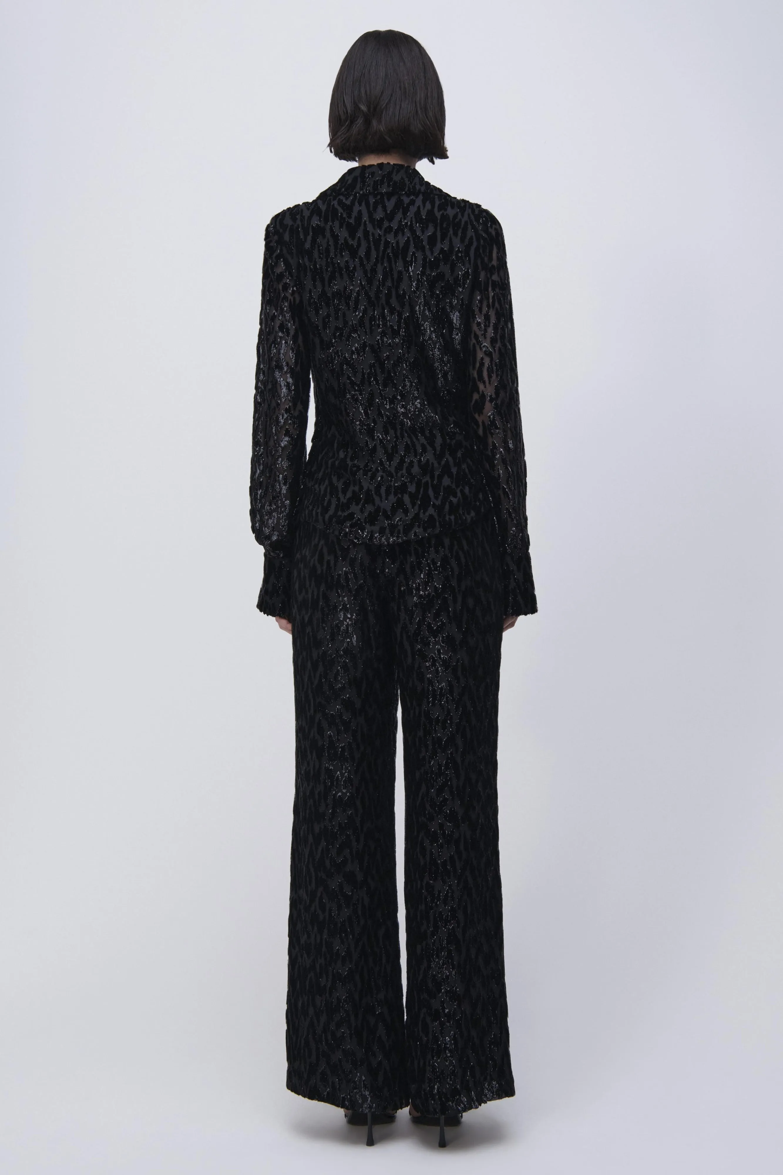 Shivon Wide Leg Pant in Black
