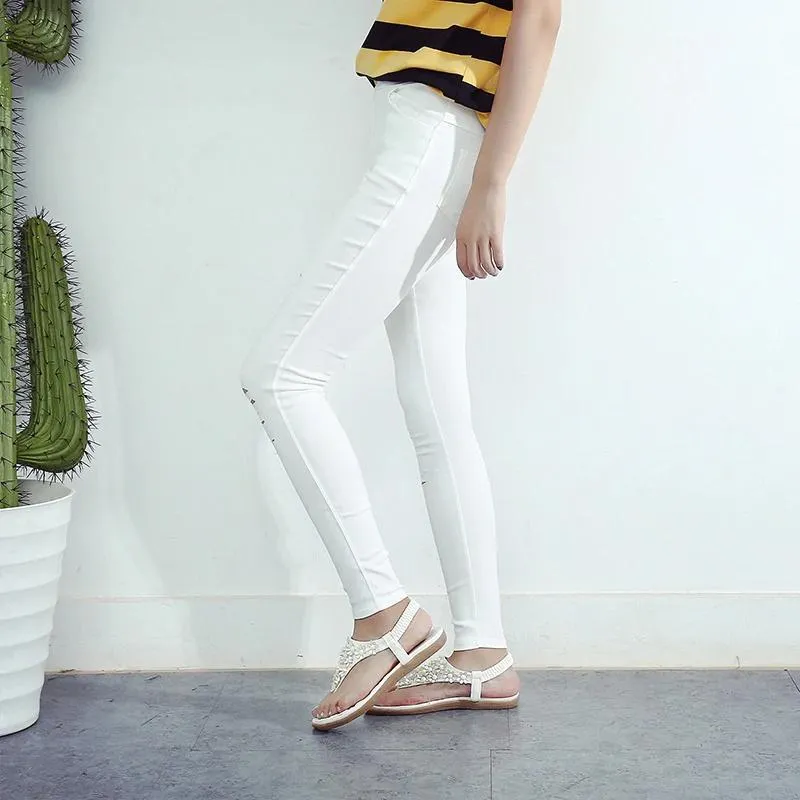 Shredded Pencil Pants