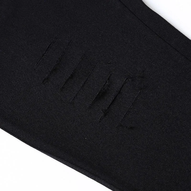 Shredded Pencil Pants