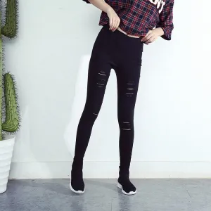 Shredded Pencil Pants