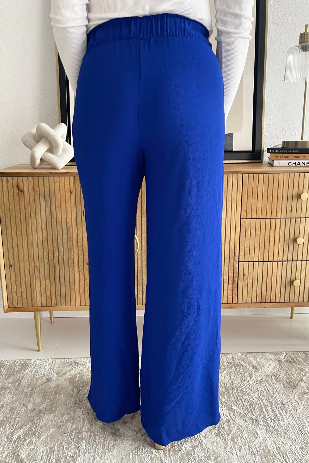 Side Slit Wide Leg Pants