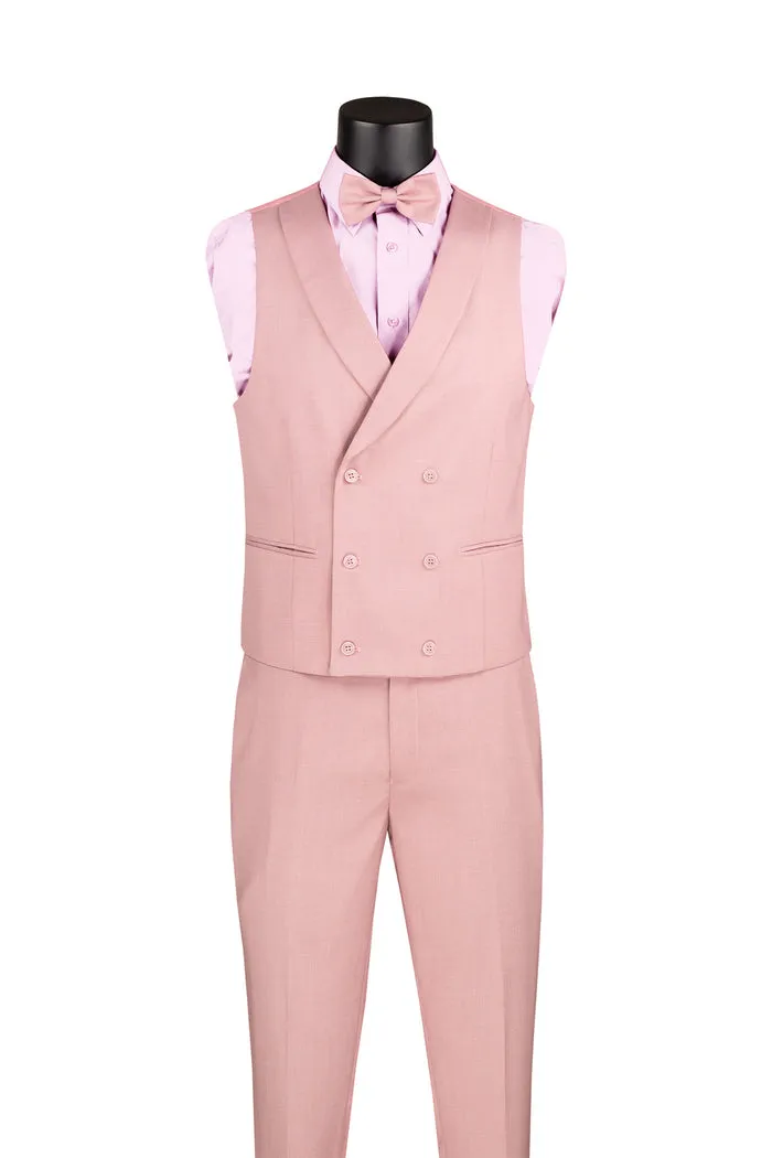 Slim Fit 3 Piece with Matching Bow Tie Tuxedo Mauve SV2K-5