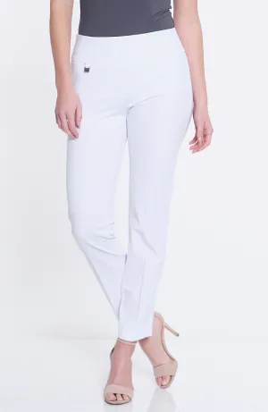 Slim-Sation® White Easy Fit Ankle Pants
