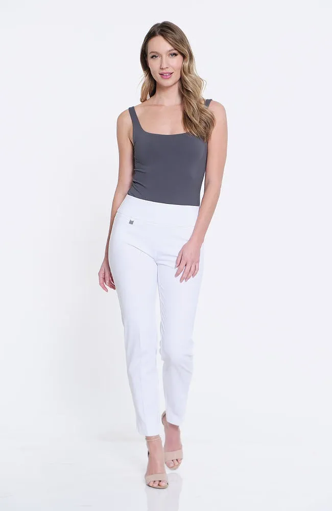 Slim-Sation® White Easy Fit Ankle Pants