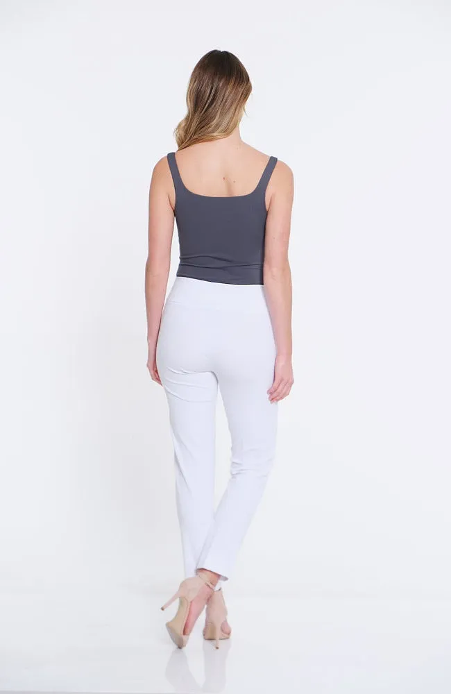 Slim-Sation® White Easy Fit Ankle Pants