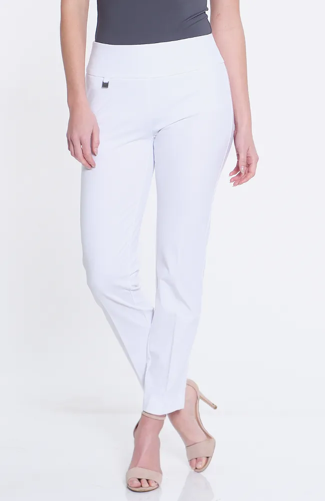 Slim-Sation® White Easy Fit Ankle Pants