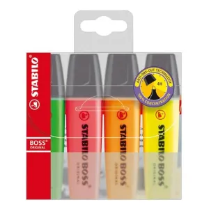 STABILO Boss Highlighters Pack of 4