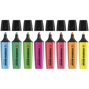 STABILO Boss Highlighters Pack of 8