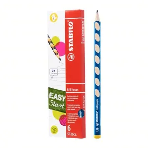 Stabilo Easygraph Left Handed 2B Pencil Box of 6 Petrol