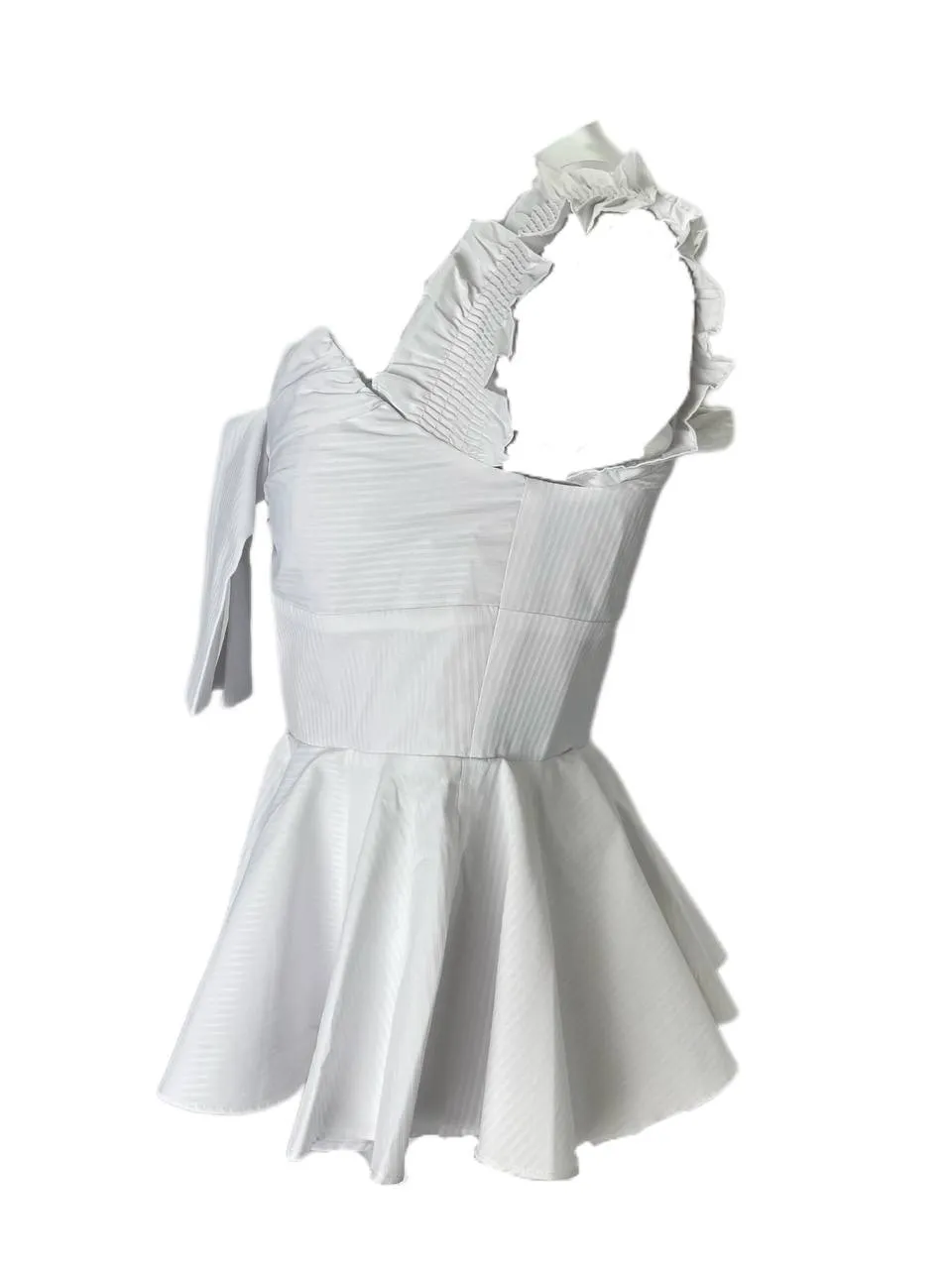 StyleKeepers Women's White Neiman Marcus Sleeveless Peplum Top NWT