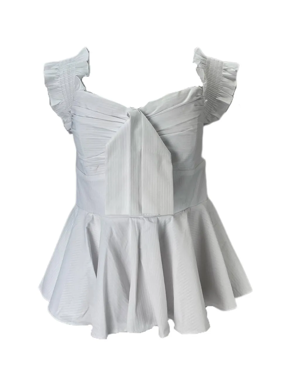 StyleKeepers Women's White Neiman Marcus Sleeveless Peplum Top NWT