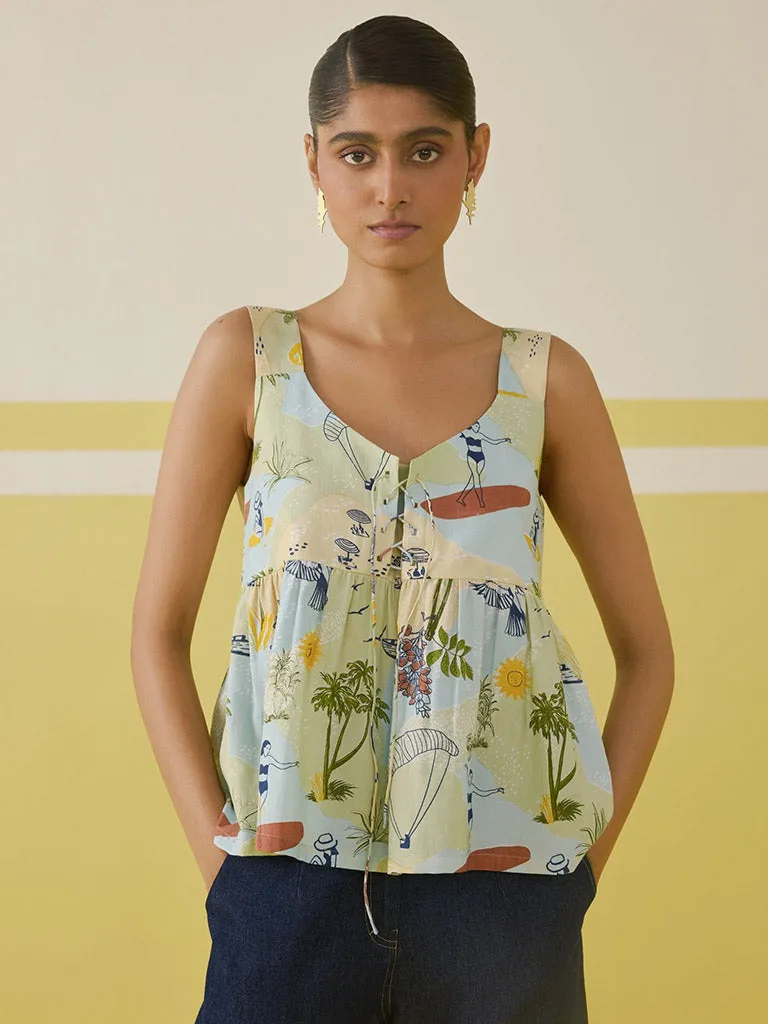 Sunshine Peplum Top