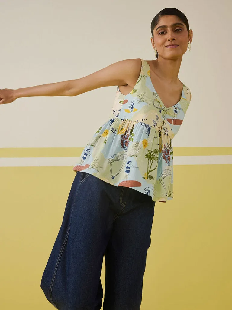 Sunshine Peplum Top