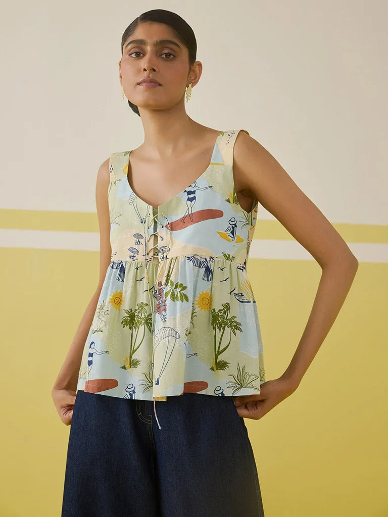 Sunshine Peplum Top