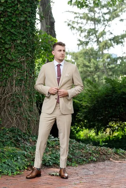 Tan Premium Suit Pants