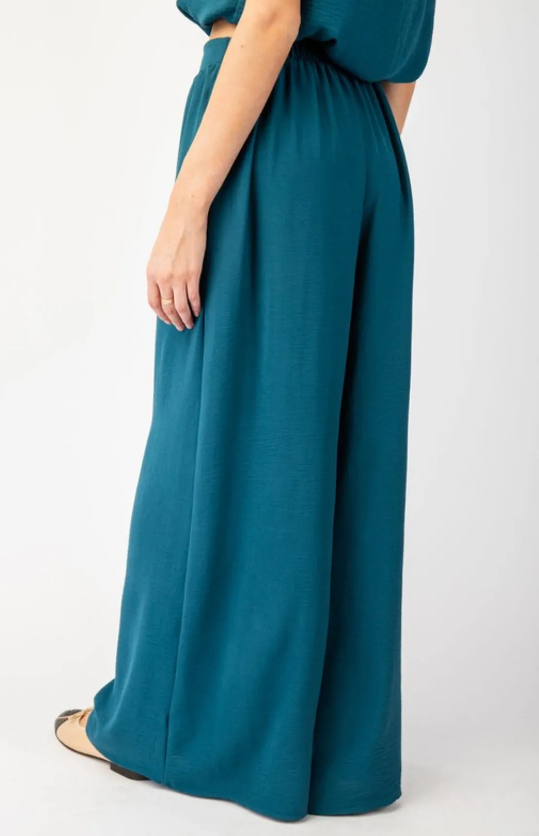 Teal Wide Leg Pant