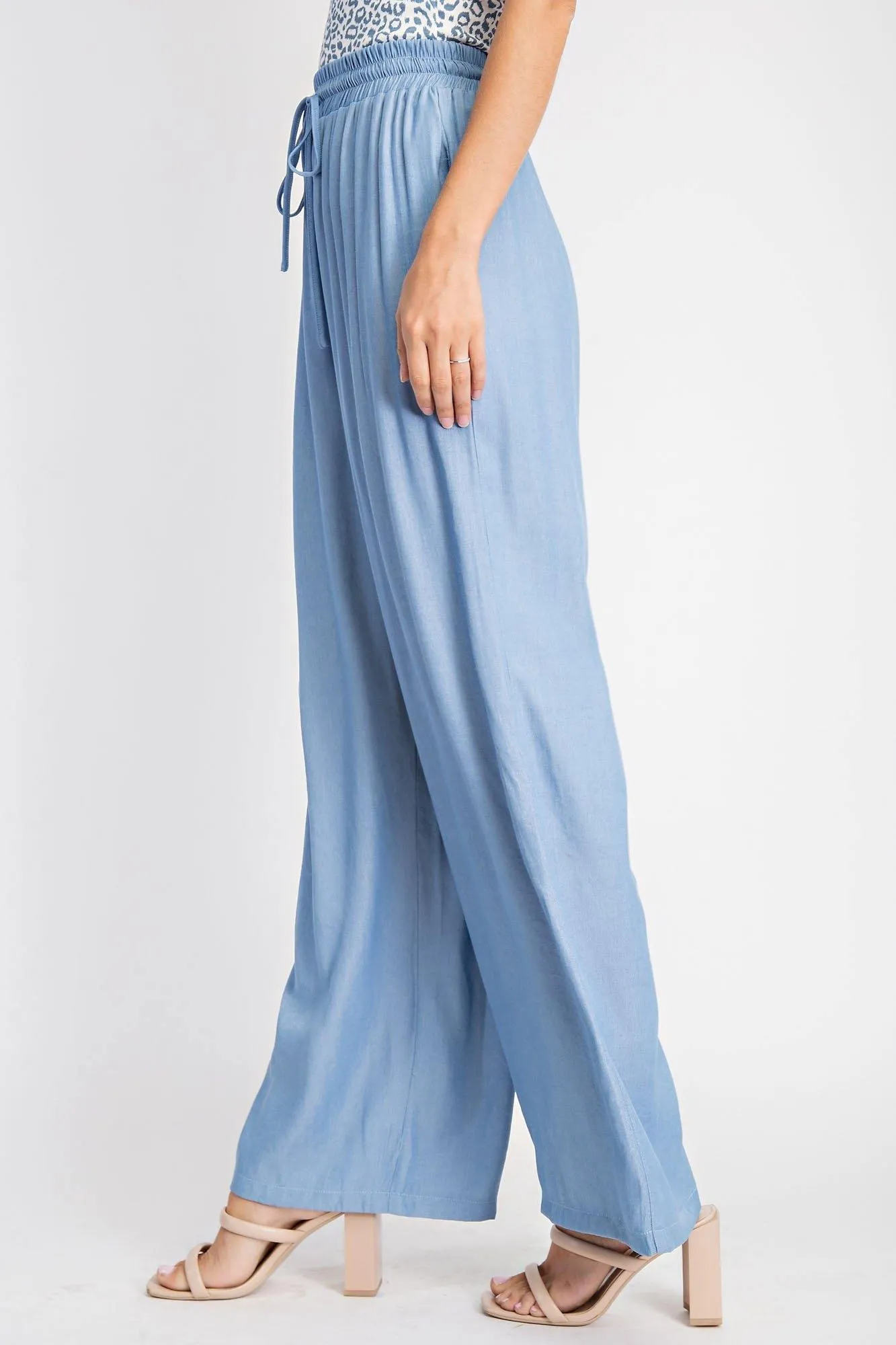 Tencel Wide Leg Pants