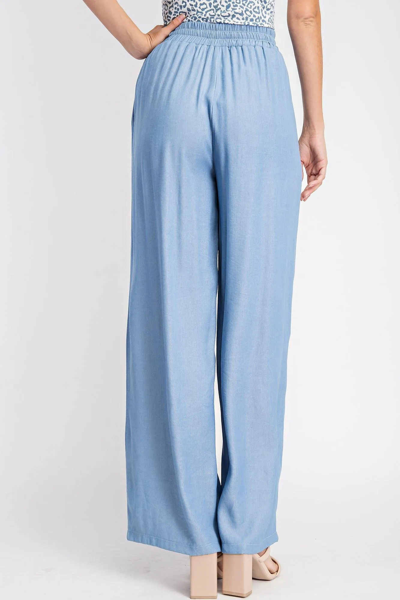 Tencel Wide Leg Pants