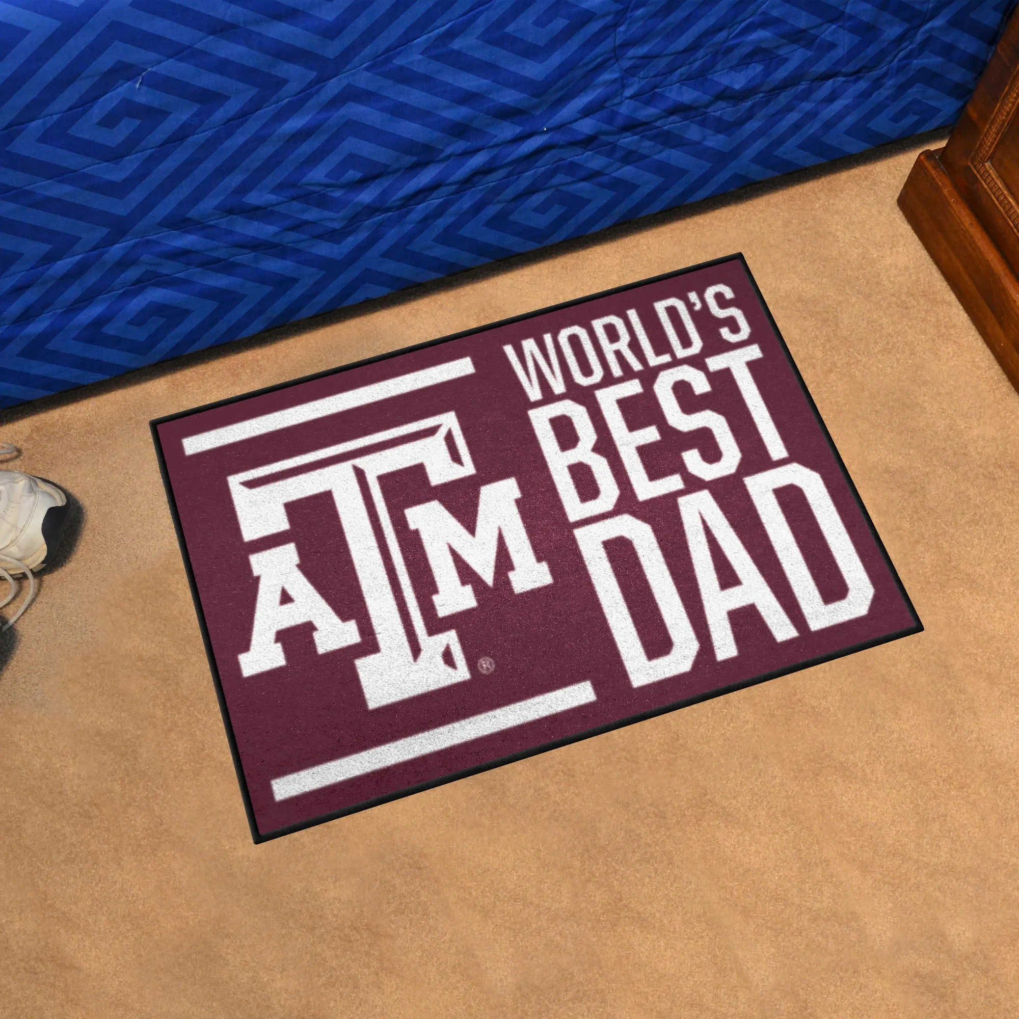 Texas A&M University Starter Mat - World's Best Dad