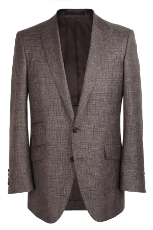 The Arnold Jacket - Dormeuil Chocolate Glen Plaid