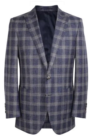 The Arnold Jacket - Dormeuil Royal and Taupe Triple Windowpane