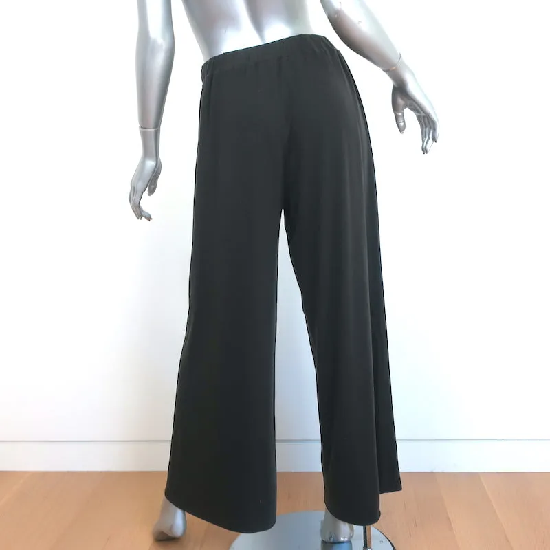 The Row Wide Leg Pants Doi Charcoal Cashmere-Blend Jersey Size Small