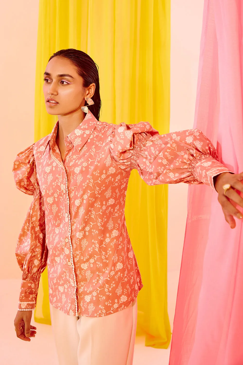 The Ruched Sleeve Shirt