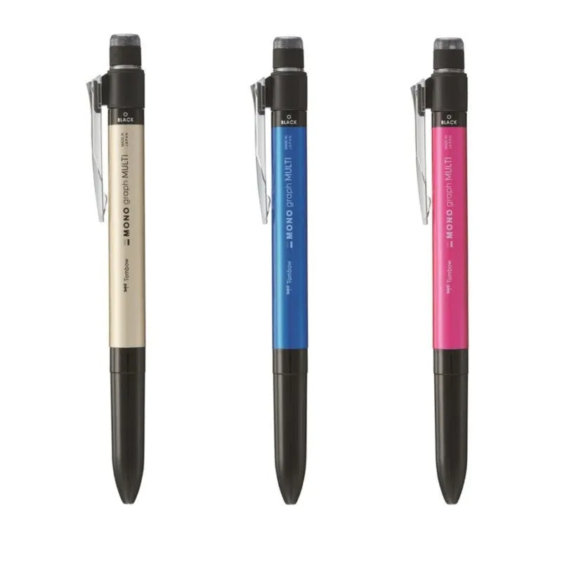 Tombow Mono Graph Multi Function 2 Color Ballpoint Pen 0.5 &  Mechanical Pencil 0.5mm