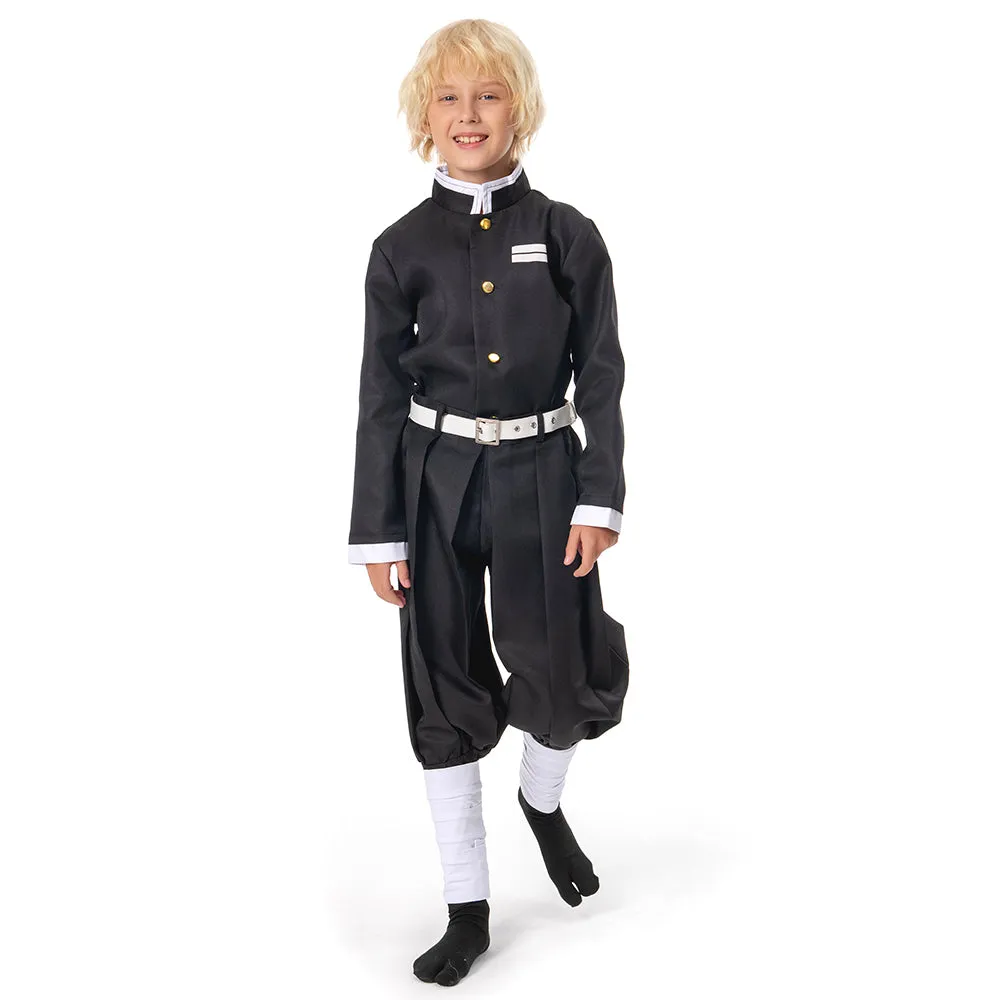 Tomioka Giyuu Anime Demon Slayer Kimetsu no Yaiba Cosplay Costume Kids Children Uniform Outfit