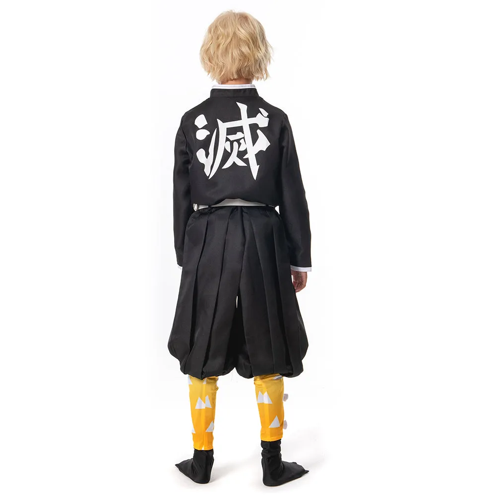 Tomioka Giyuu Anime Demon Slayer Kimetsu no Yaiba Cosplay Costume Kids Children Uniform Outfit