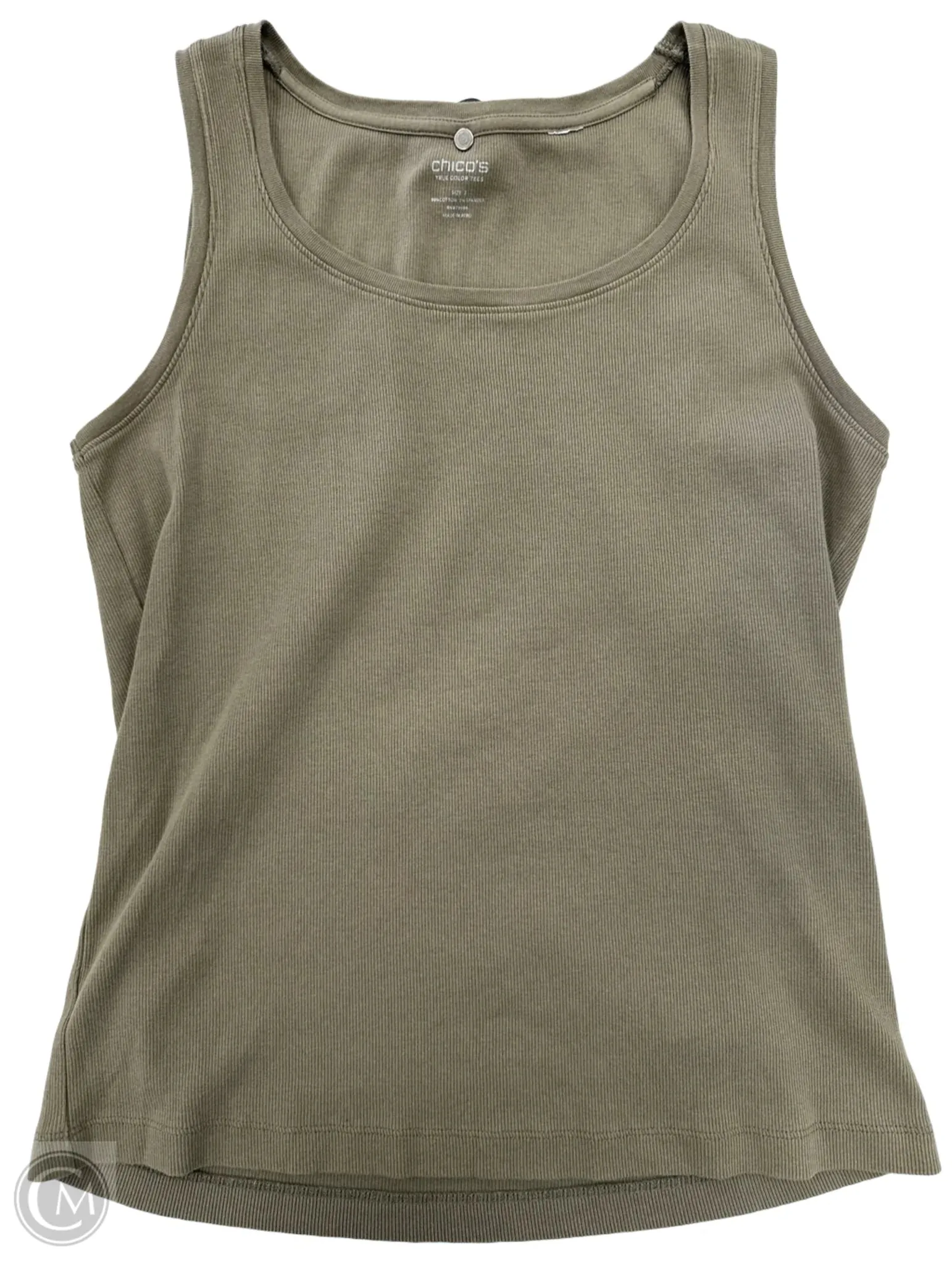 Top Sleeveless Basic By Chicos In Green, Size: L