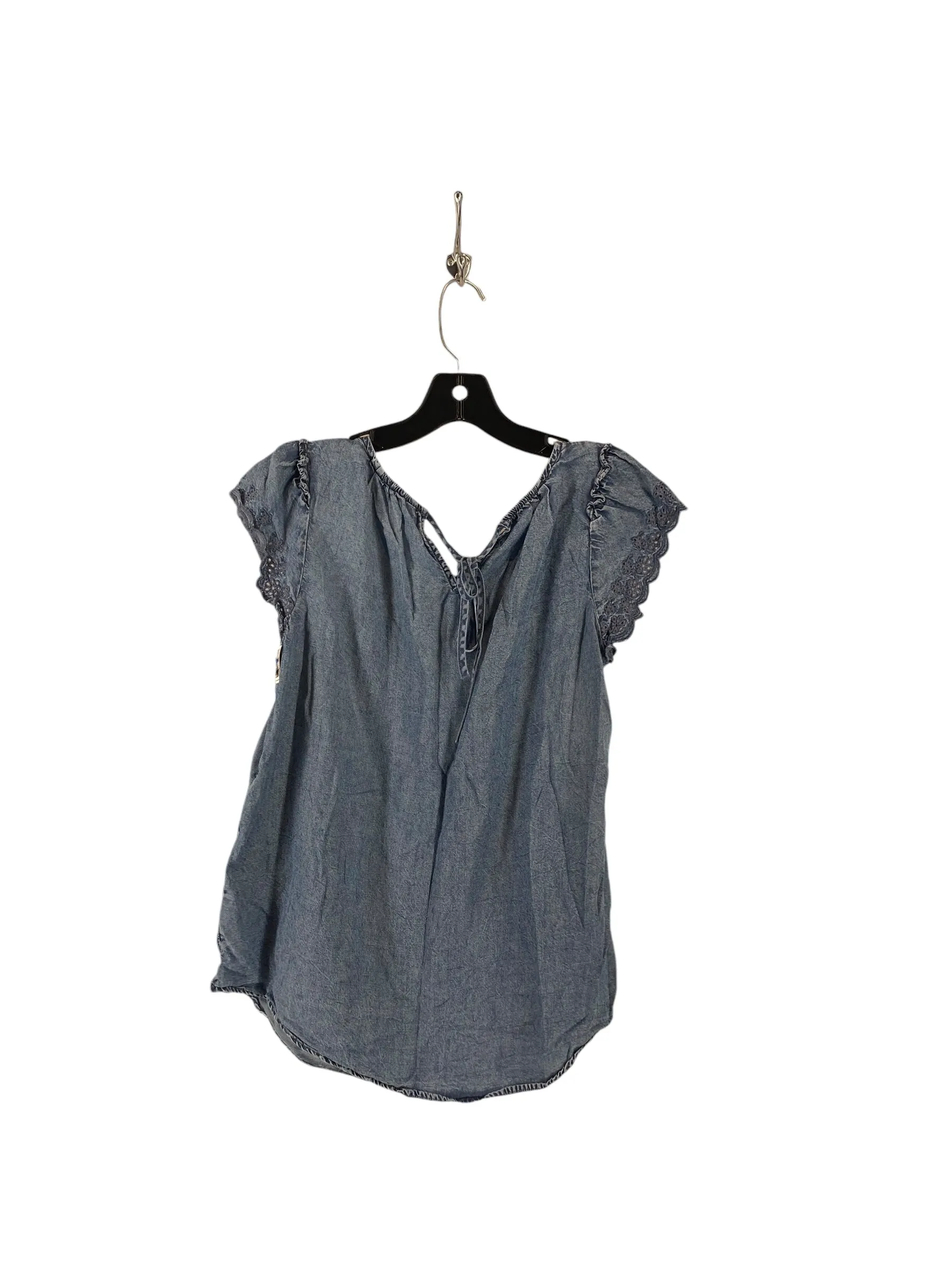 Top Sleeveless By Lc Lauren Conrad In Blue Denim, Size: S
