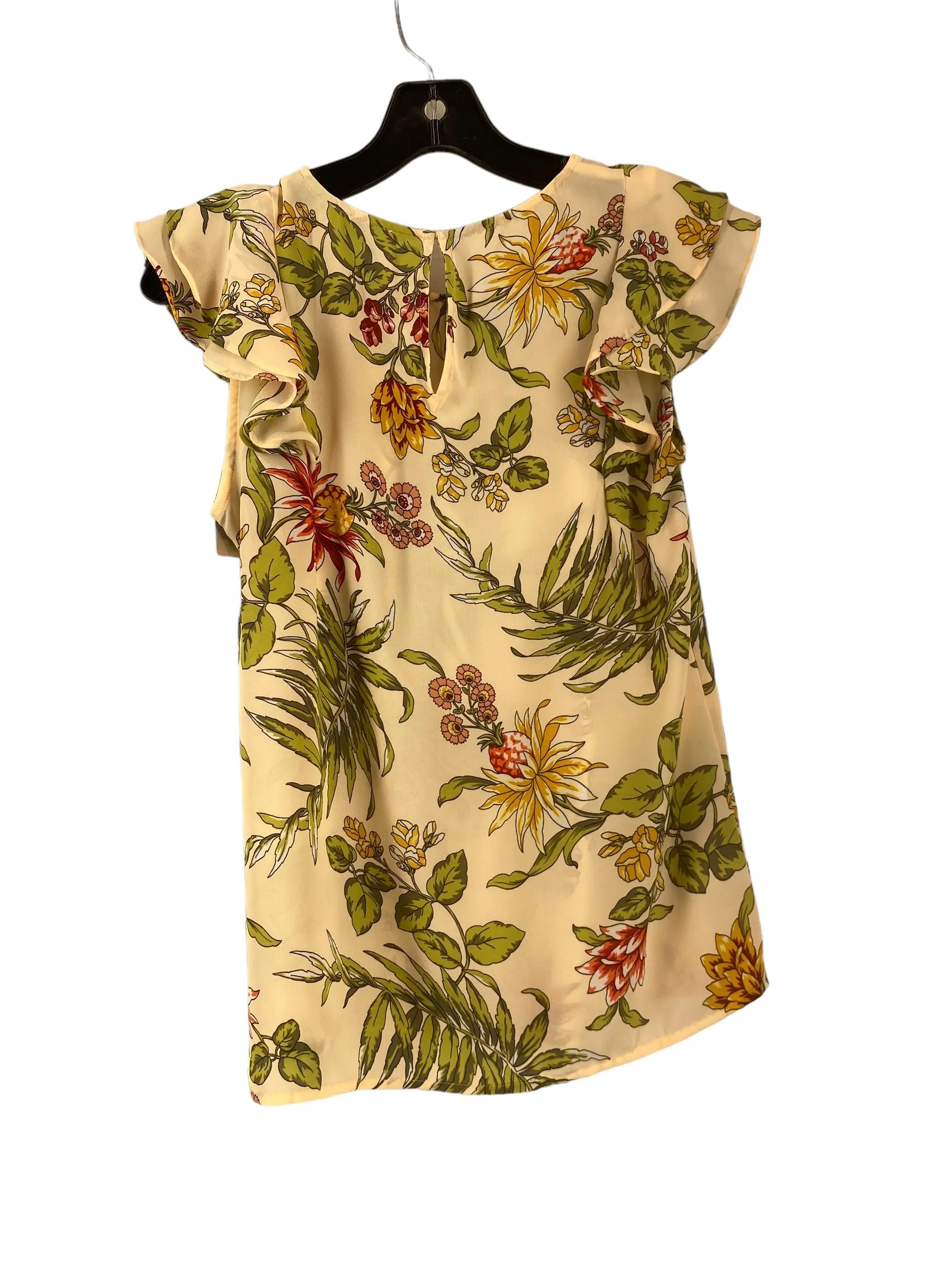 Top Sleeveless By Loft In Floral Print, Size: Xs