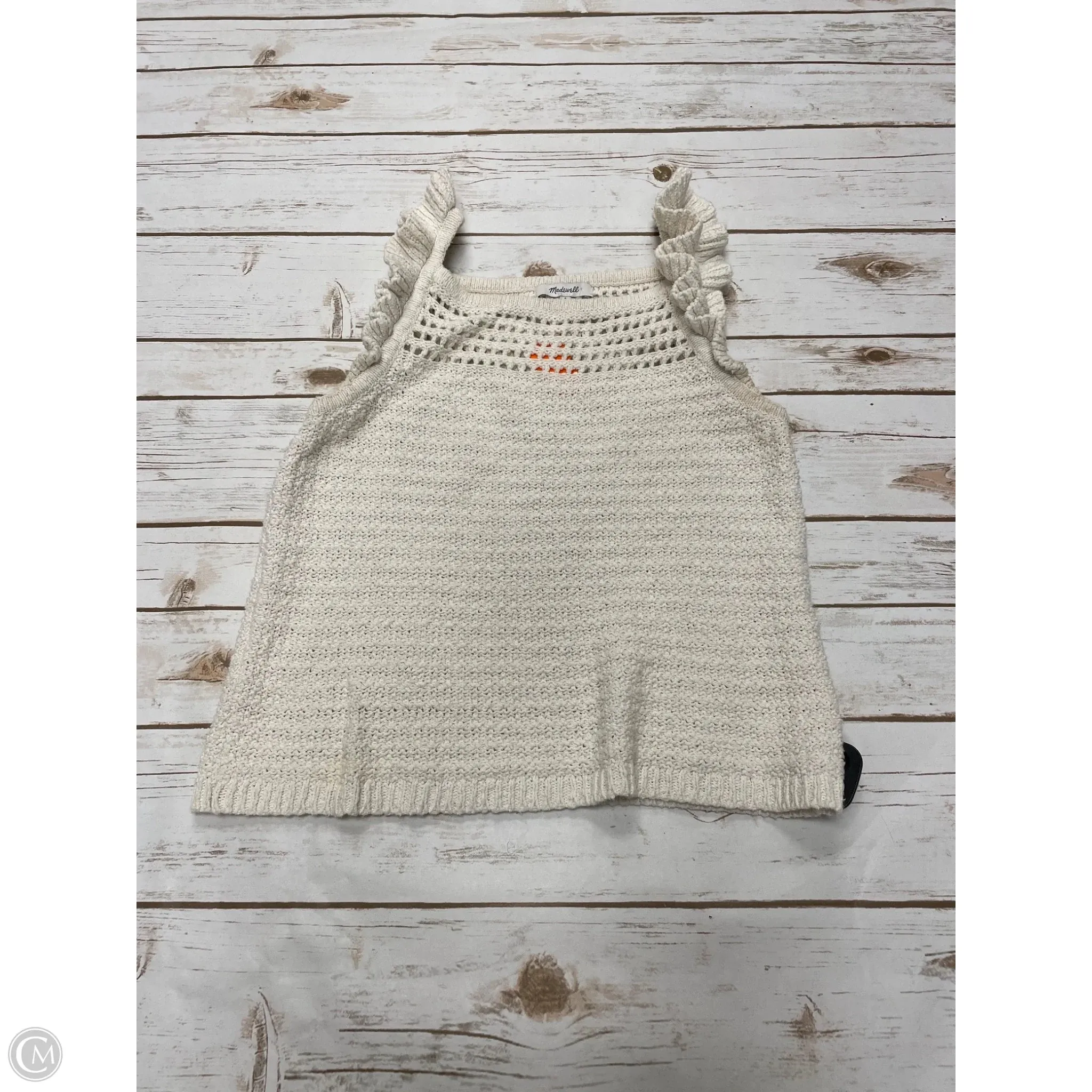 Top Sleeveless By Madewell In Cream, Size: S
