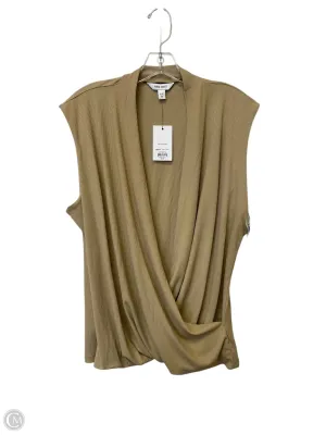 Top Sleeveless By Nine West In Tan, Size: Xxl