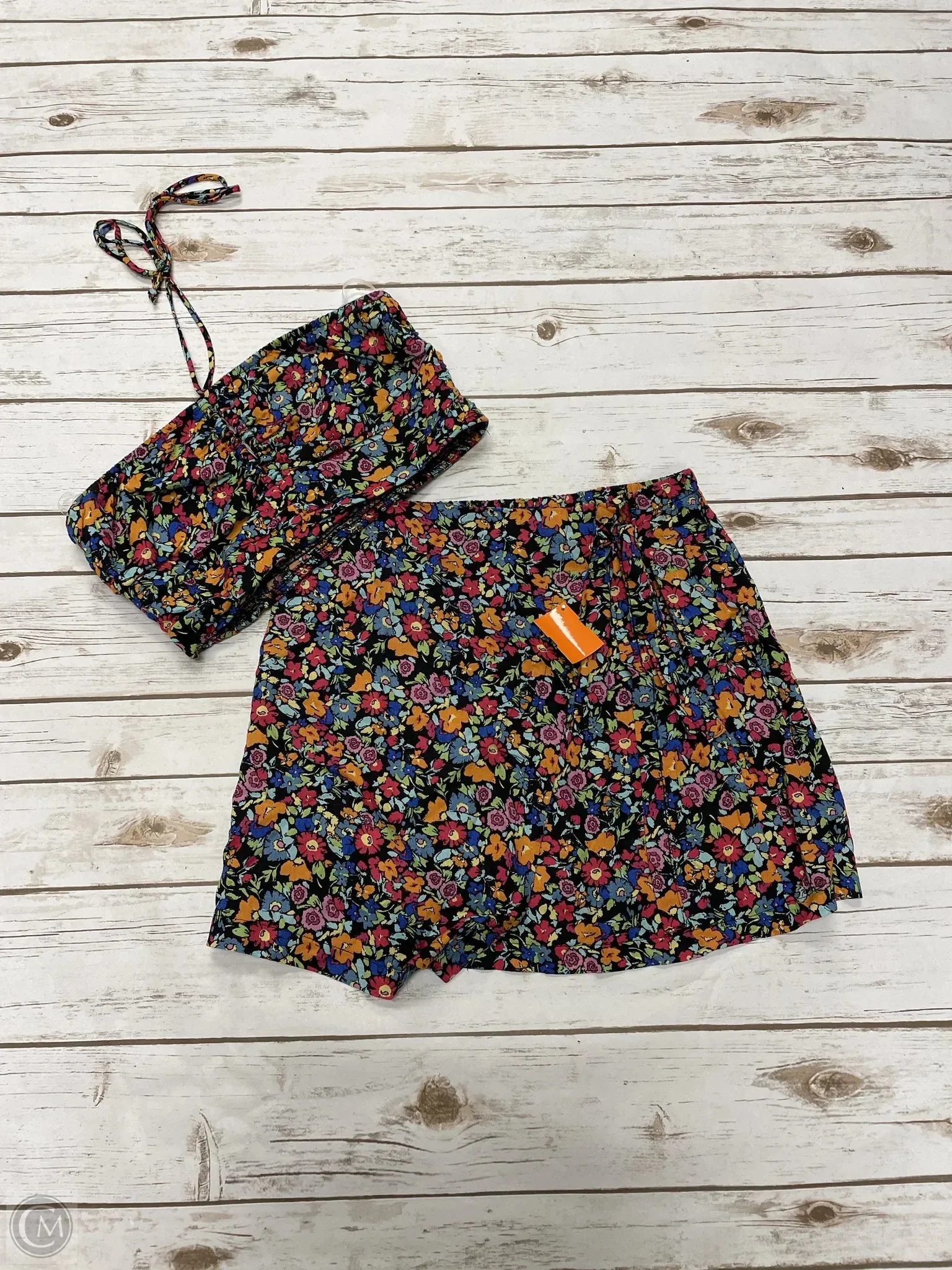 Top Sleeveless By Wild Fable In Floral Print, Size: L