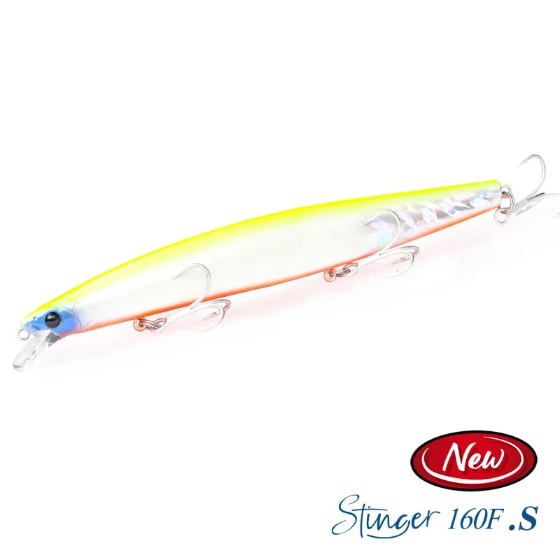 TSURINOYA 160F Ultra-long Casting Floating Minnow Fishing Lure DW110 STINGER 163mm 31g Sea Fishing Hard Bait Baits