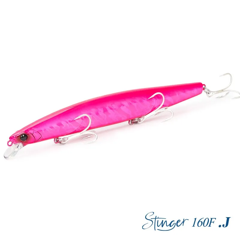 TSURINOYA 160F Ultra-long Casting Floating Minnow Fishing Lure DW110 STINGER 163mm 31g Sea Fishing Hard Bait Baits