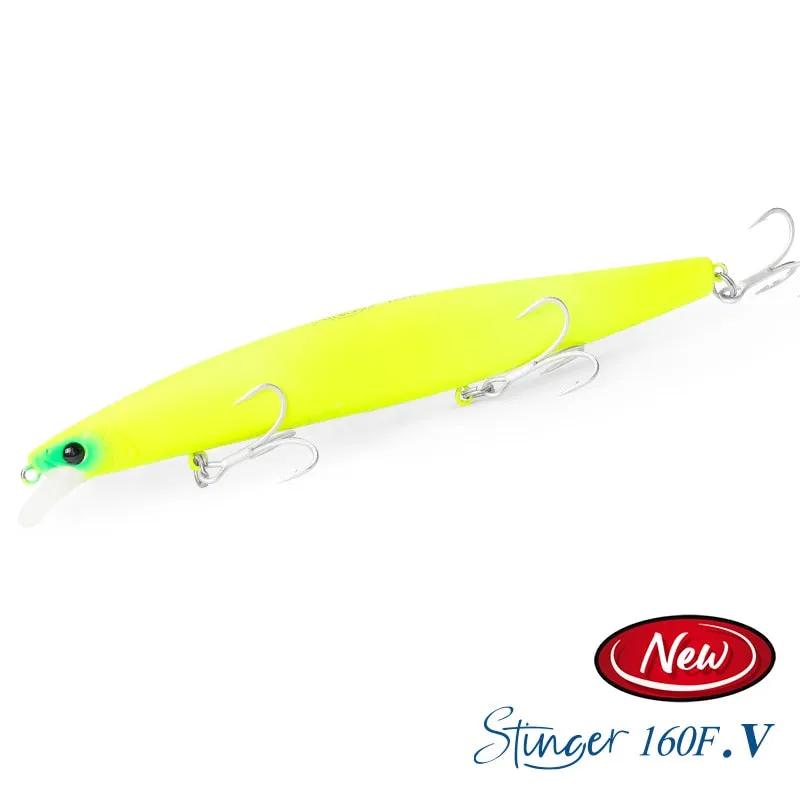 TSURINOYA 160F Ultra-long Casting Floating Minnow Fishing Lure DW110 STINGER 163mm 31g Sea Fishing Hard Bait Baits