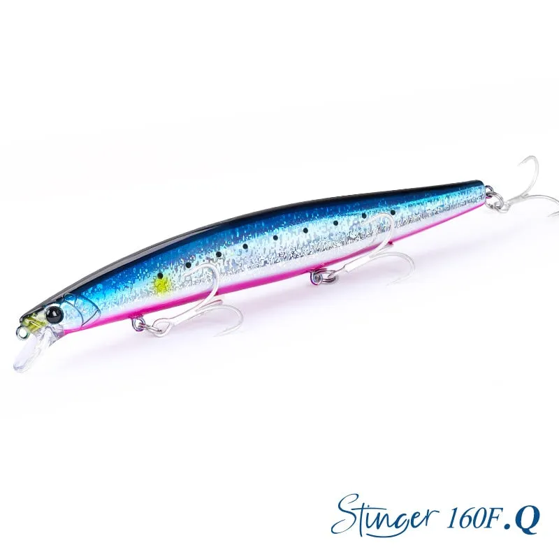 TSURINOYA 160F Ultra-long Casting Floating Minnow Fishing Lure DW110 STINGER 163mm 31g Sea Fishing Hard Bait Baits