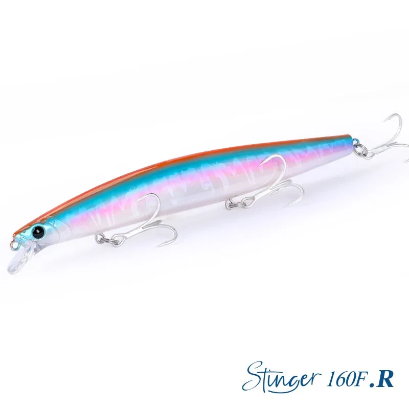 TSURINOYA 160F Ultra-long Casting Floating Minnow Fishing Lure DW110 STINGER 163mm 31g Sea Fishing Hard Bait Baits