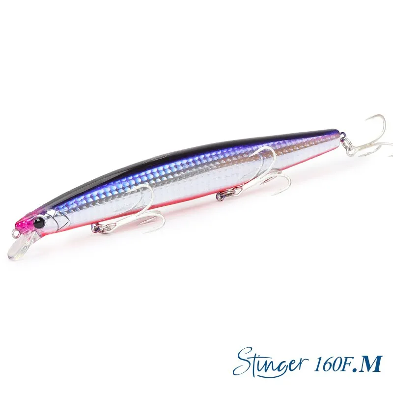 TSURINOYA 160F Ultra-long Casting Floating Minnow Fishing Lure DW110 STINGER 163mm 31g Sea Fishing Hard Bait Baits