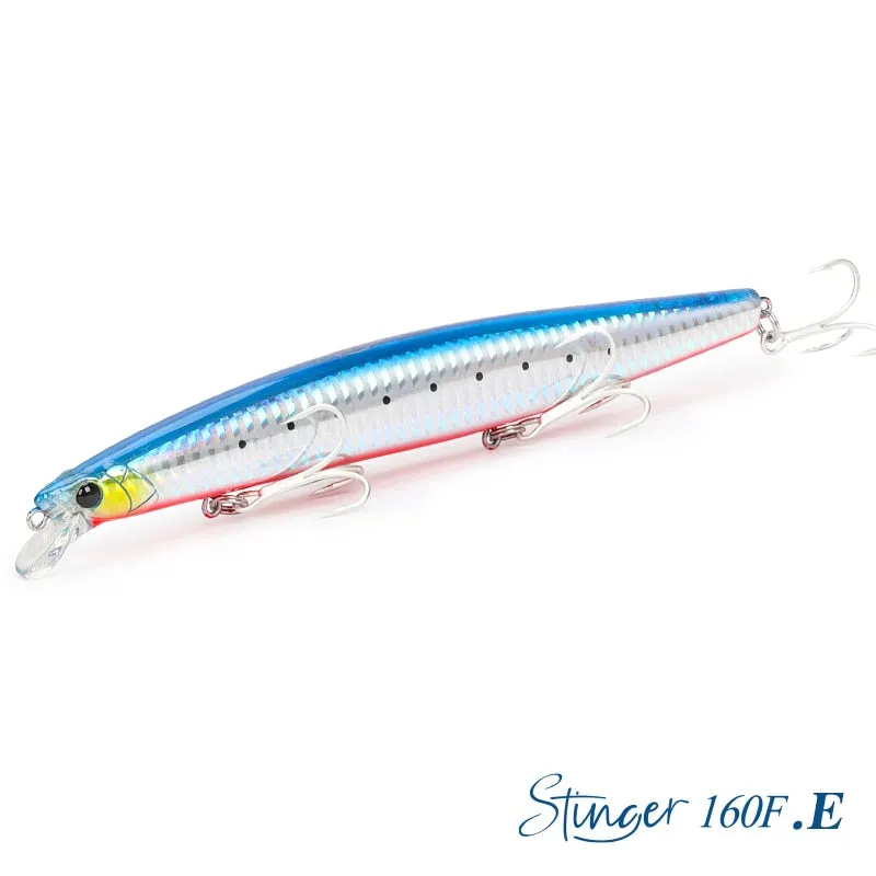 TSURINOYA 160F Ultra-long Casting Floating Minnow Fishing Lure DW110 STINGER 163mm 31g Sea Fishing Hard Bait Baits